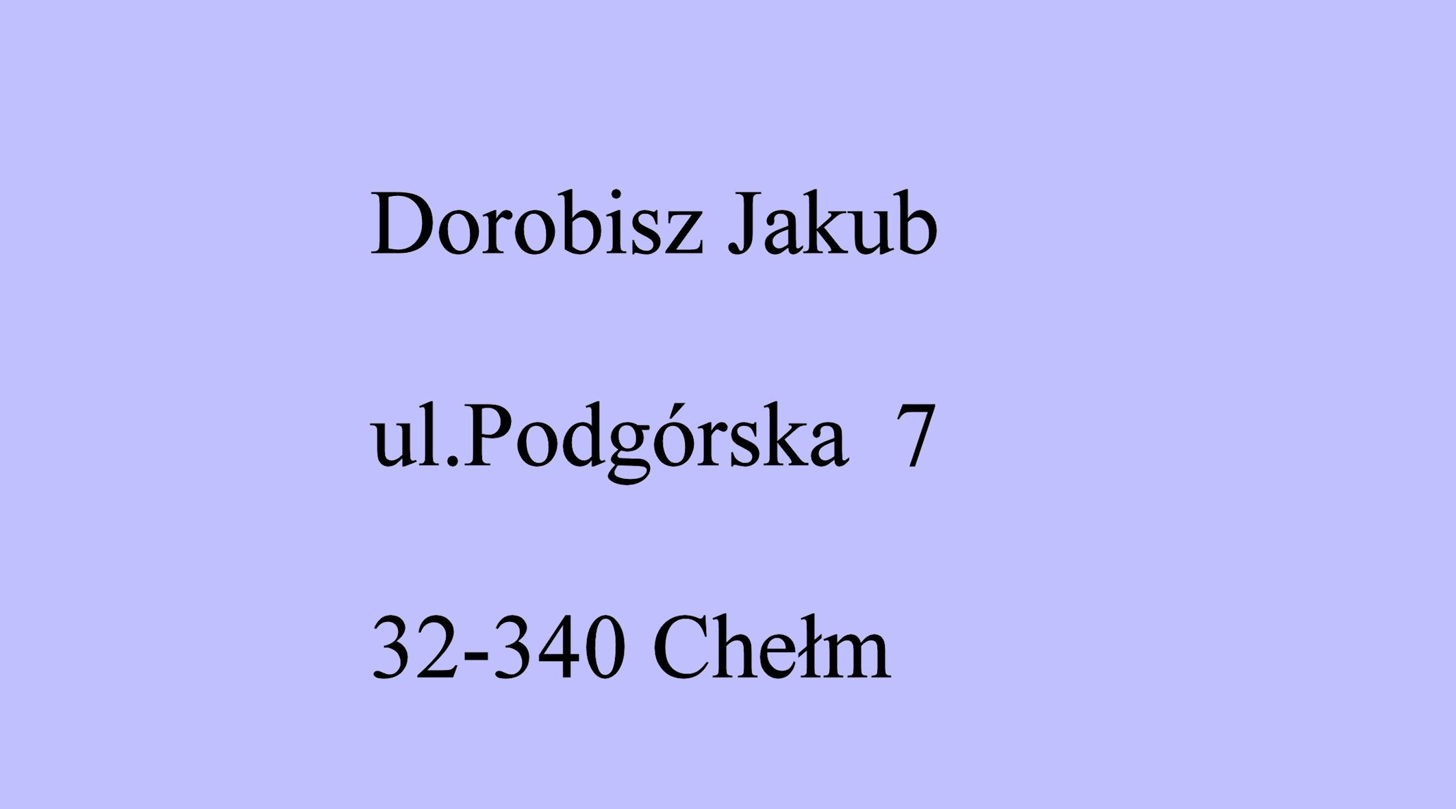 Jakub Dorobisz